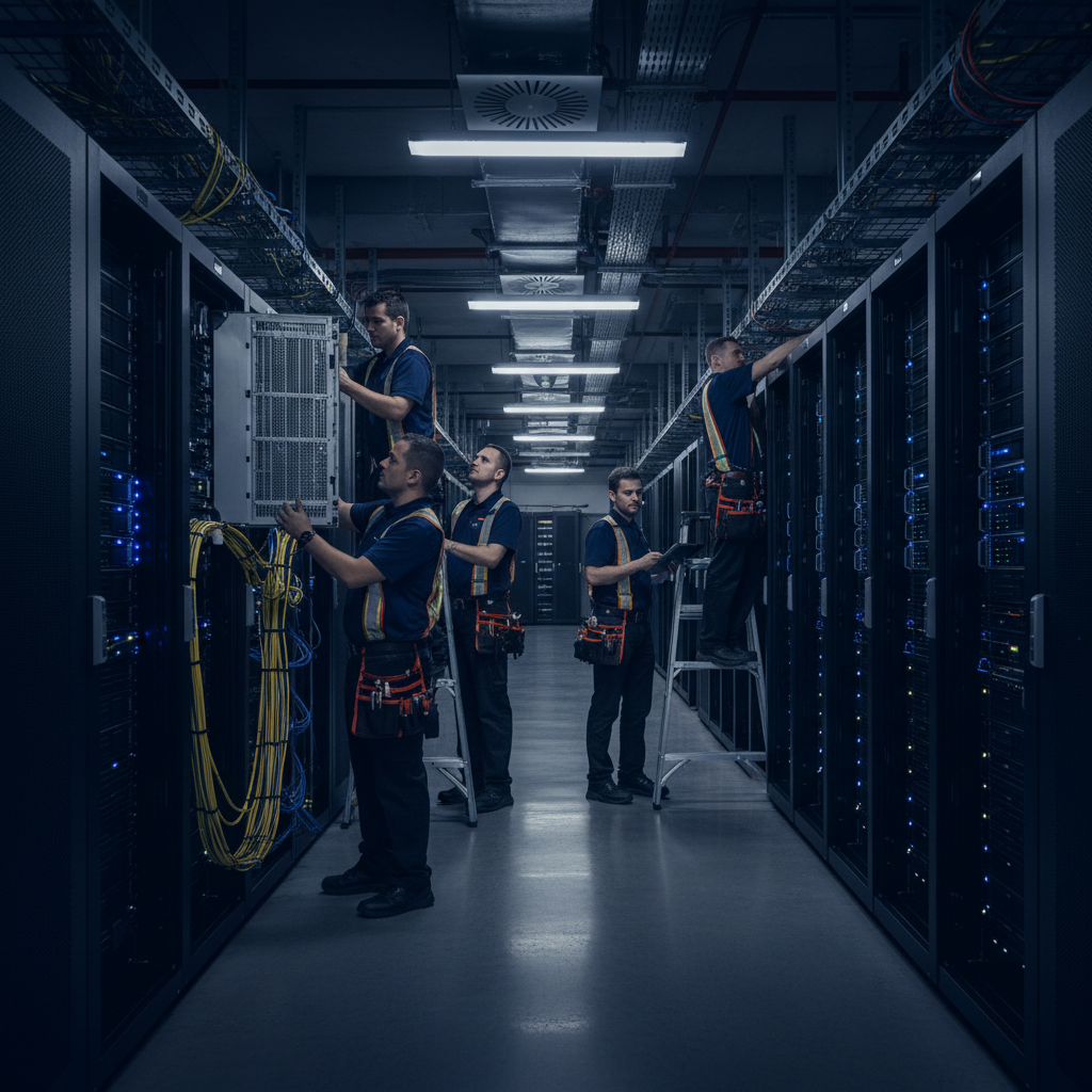 WMG technical installation in a data center